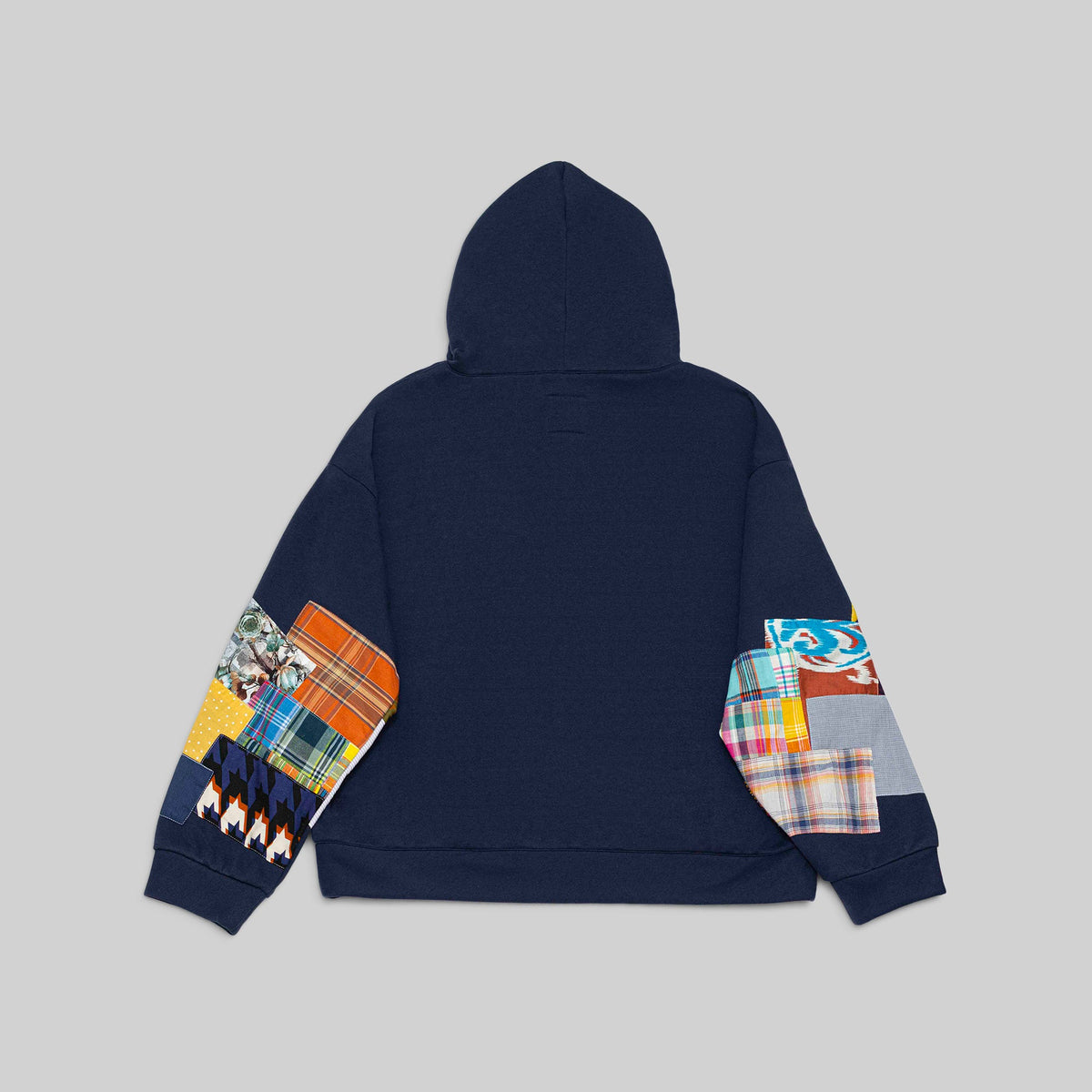 Navy Patchwork Hoodie - RES IPSA