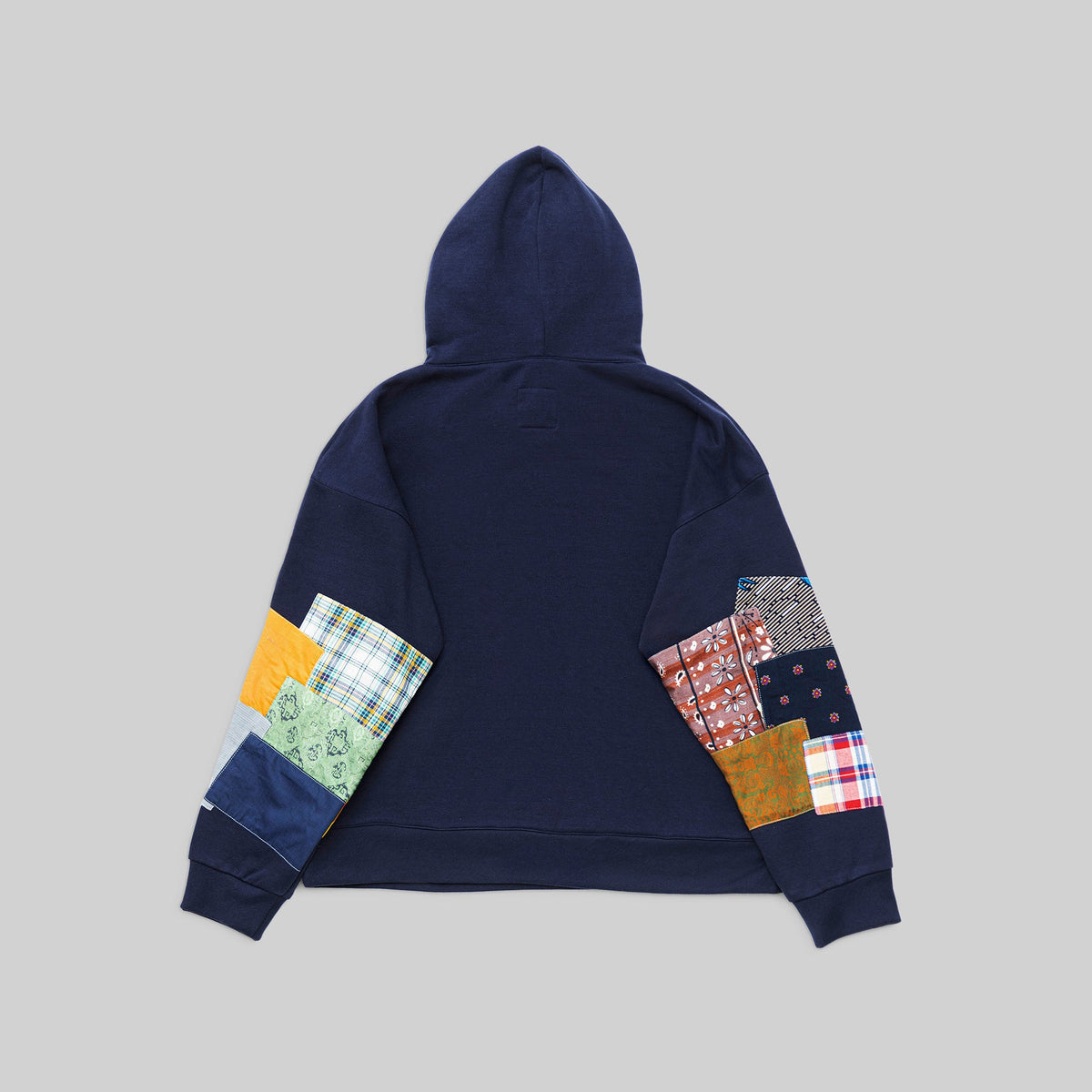 Navy Patchwork Hoodie - RES IPSA
