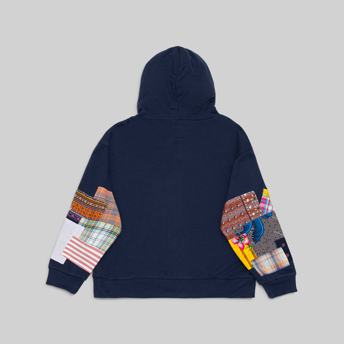 Navy Patchwork Hoodie - RES IPSA