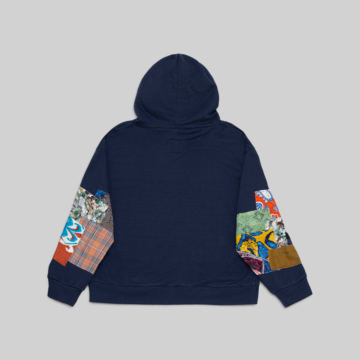 Navy Patchwork Hoodie - RES IPSA