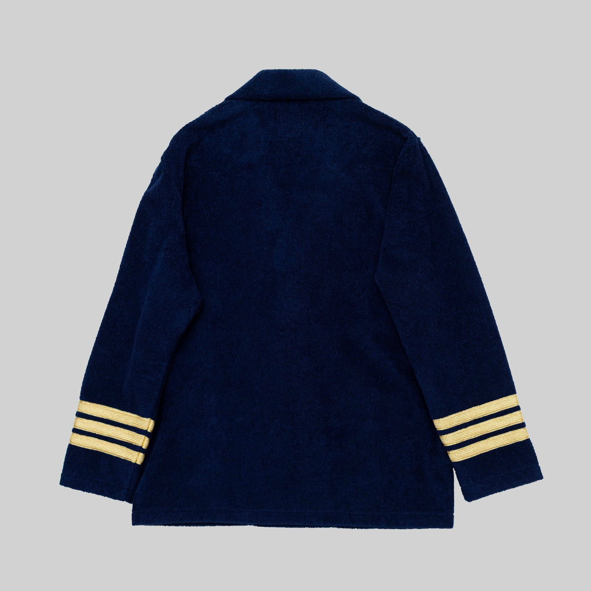 Navy Terry Cloth Double Breasted Jacket - RES IPSA