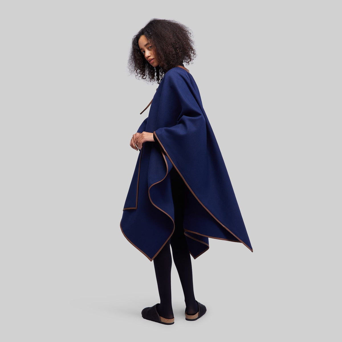 Navy Wool Cape - RES IPSA
