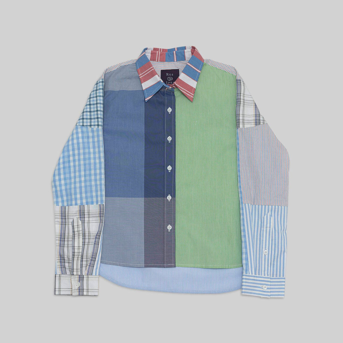 Patchwork Cropped Shirt - RES IPSA