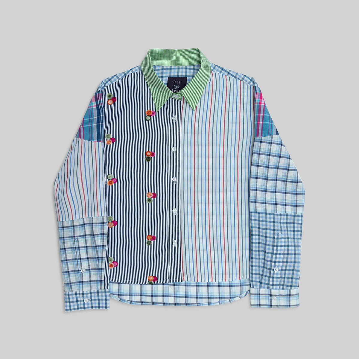 Patchwork Cropped Shirt - RES IPSA