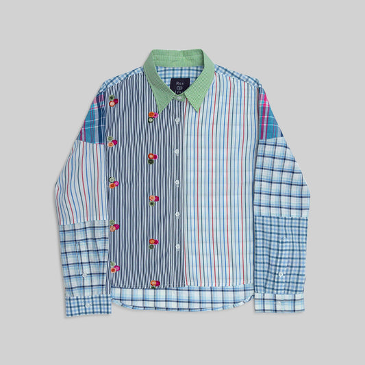 Patchwork Cropped Shirt - RES IPSA
