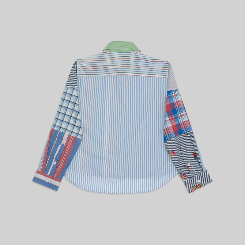 Patchwork Cropped Shirt - RES IPSA