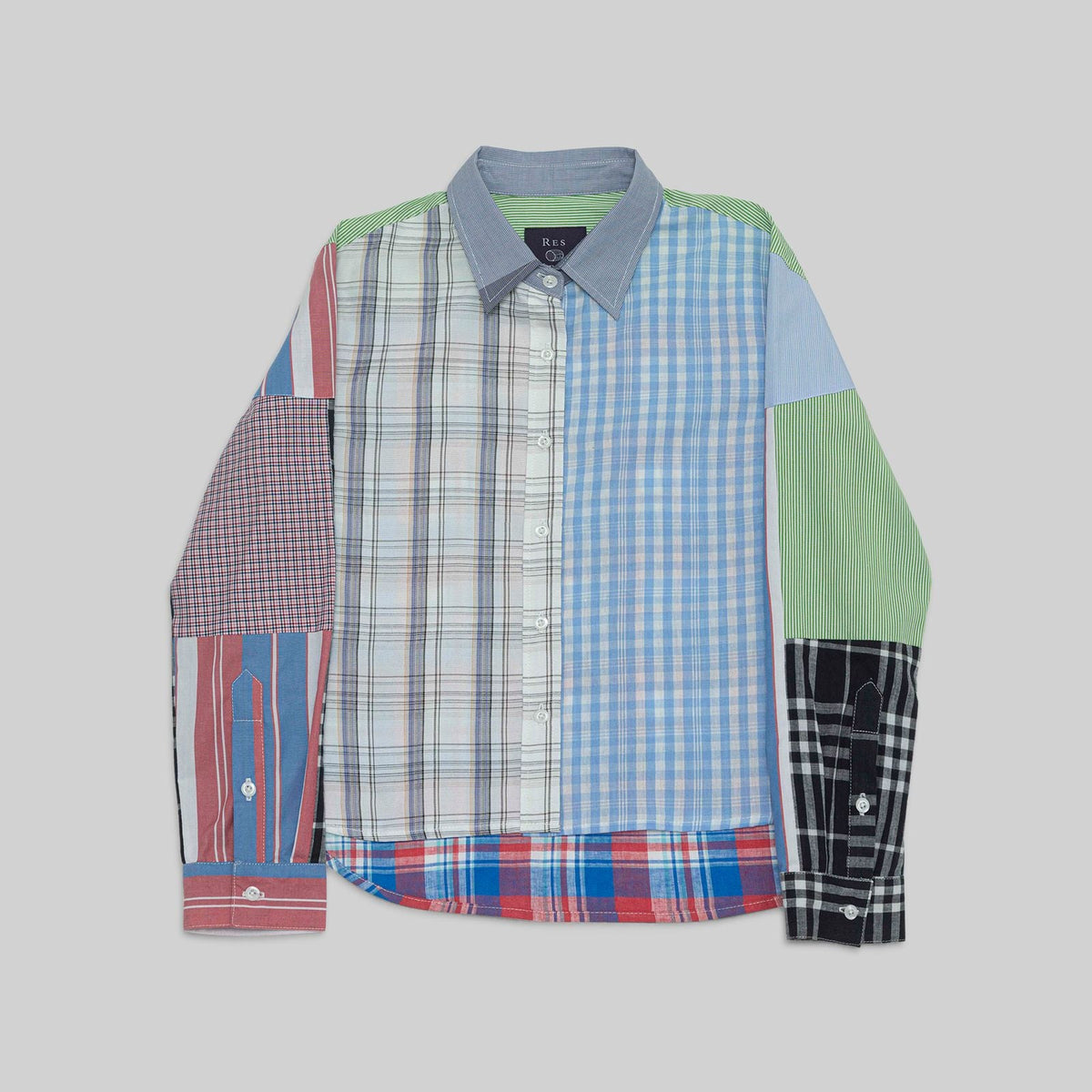 Patchwork Cropped Shirt - RES IPSA