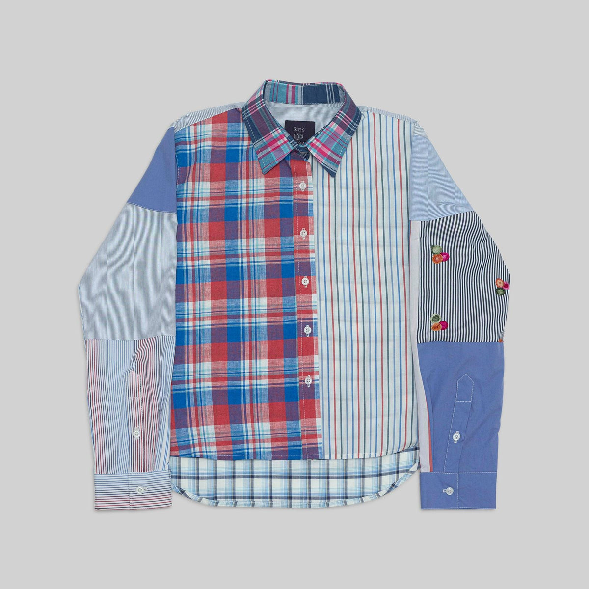 Patchwork Cropped Shirt - RES IPSA