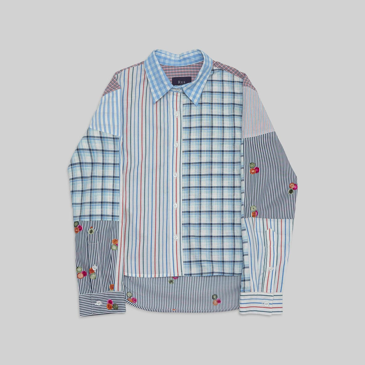 Patchwork Cropped Shirt - RES IPSA