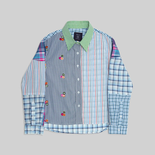 Patchwork Cropped Shirt - RES IPSA