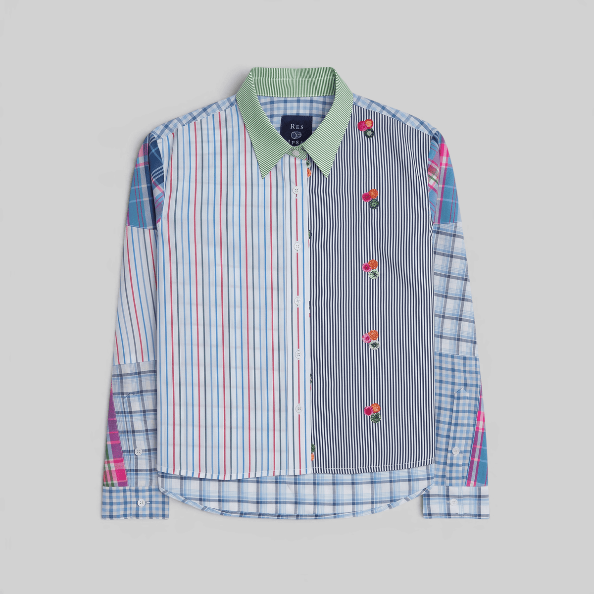 Patchwork Cropped Shirt - RES IPSA
