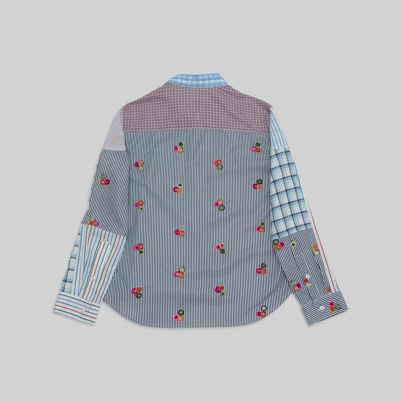 Patchwork Cropped Shirt - RES IPSA