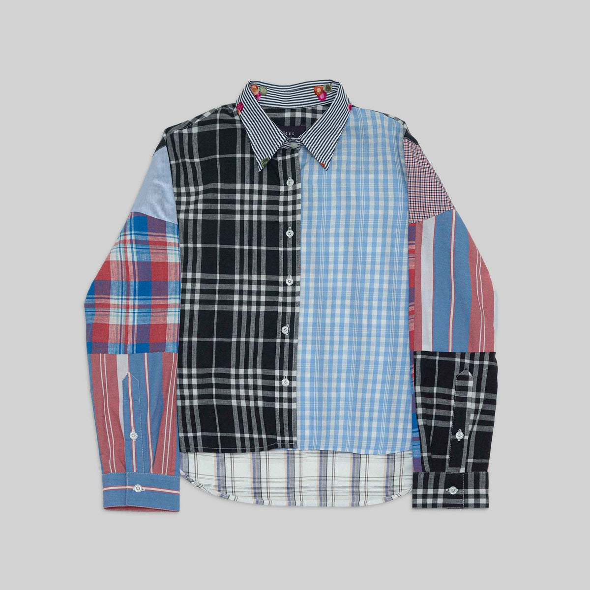 Patchwork Cropped Shirt - RES IPSA