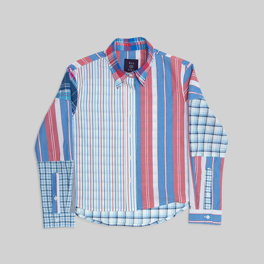 Patchwork Cropped Shirt - RES IPSA
