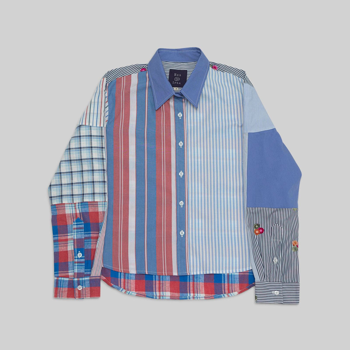 Patchwork Cropped Shirt - RES IPSA