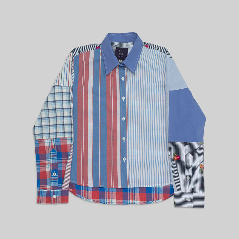 Patchwork Cropped Shirt - RES IPSA