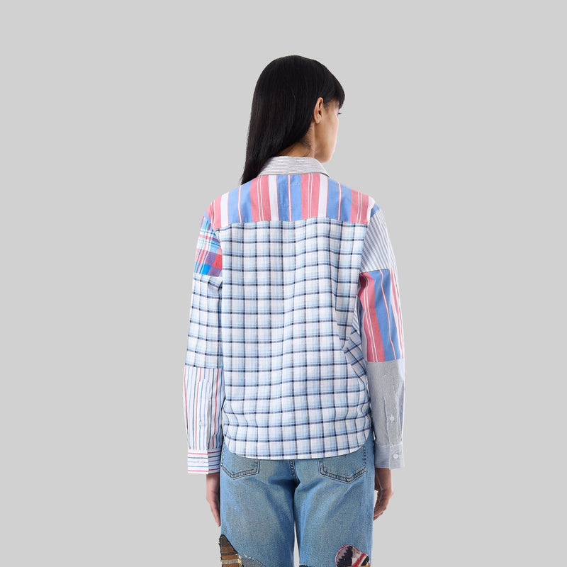 Patchwork Cropped Shirt - RES IPSA