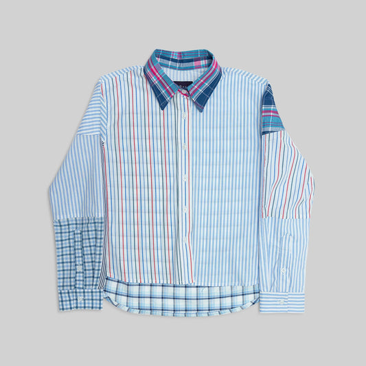 Patchwork Cropped Shirt - RES IPSA