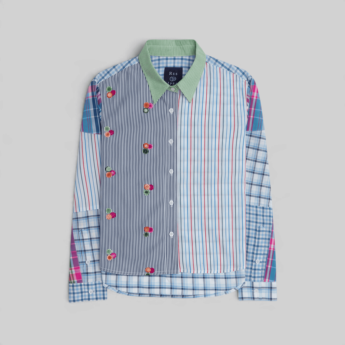 Patchwork Cropped Shirt - RES IPSA