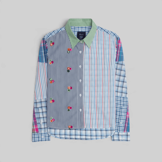 Patchwork Cropped Shirt - RES IPSA