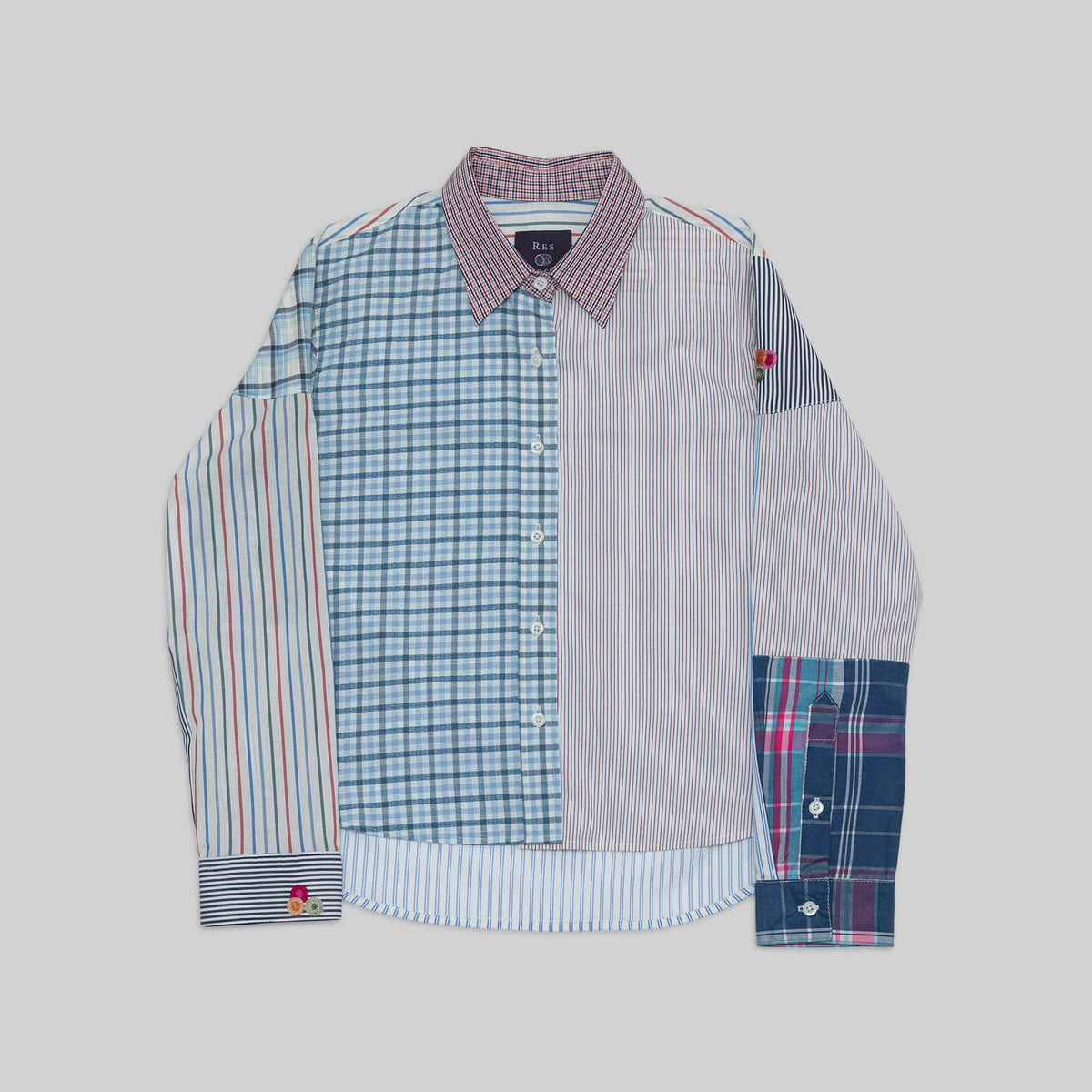 Patchwork Cropped Shirt - RES IPSA