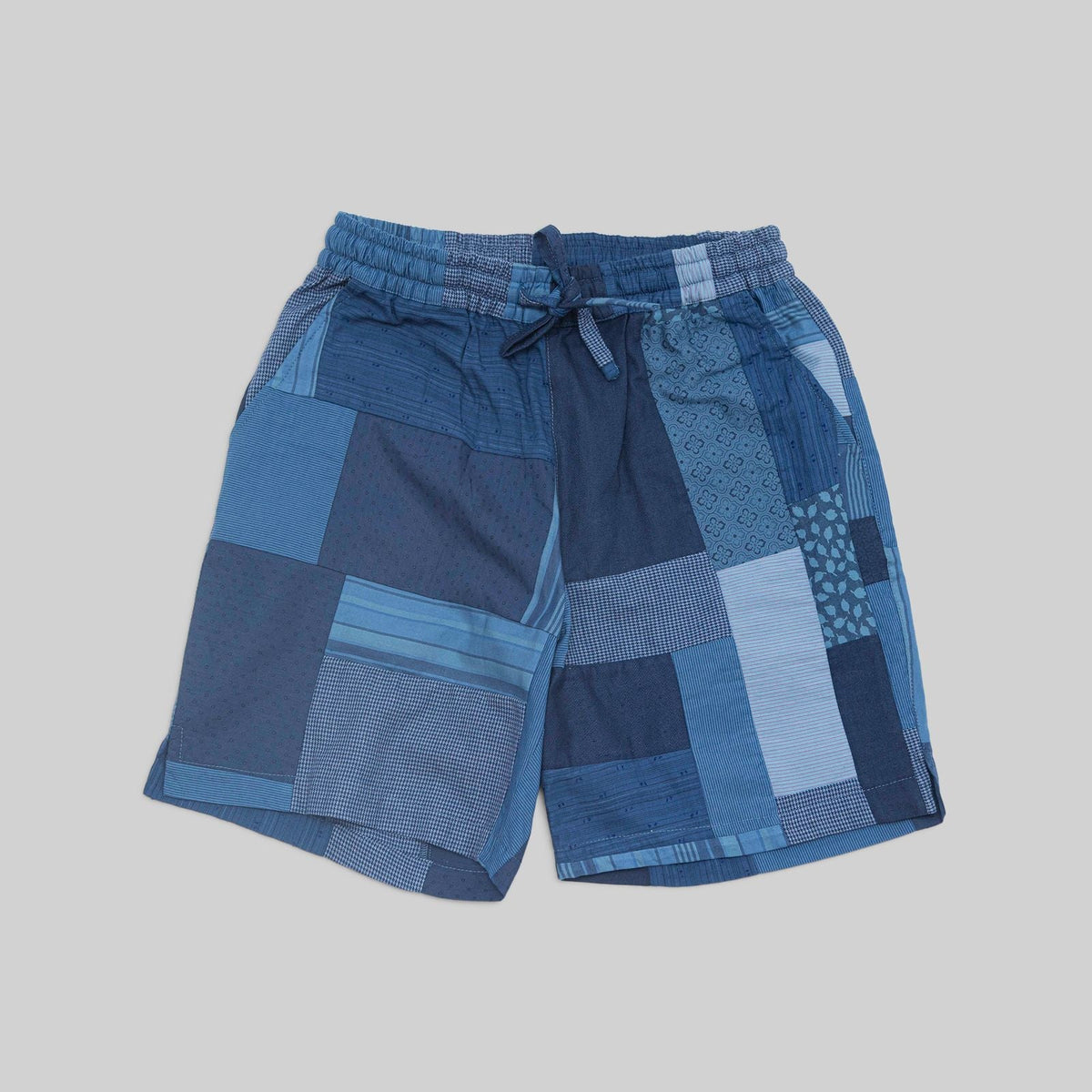 Patchwork Indigo Shorts - RES IPSA