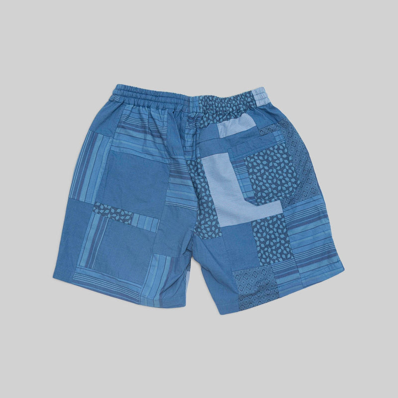 Patchwork Indigo Shorts - RES IPSA