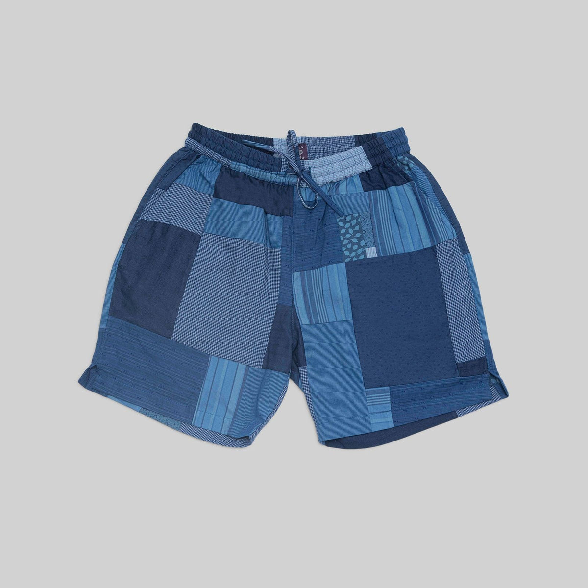 Patchwork Indigo Shorts - RES IPSA