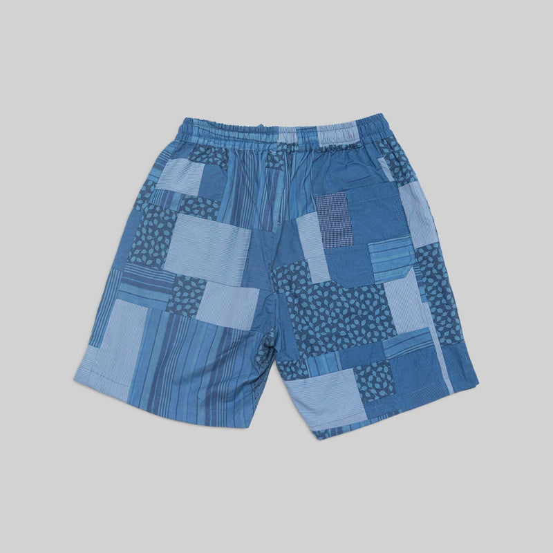 Patchwork Indigo Shorts - RES IPSA