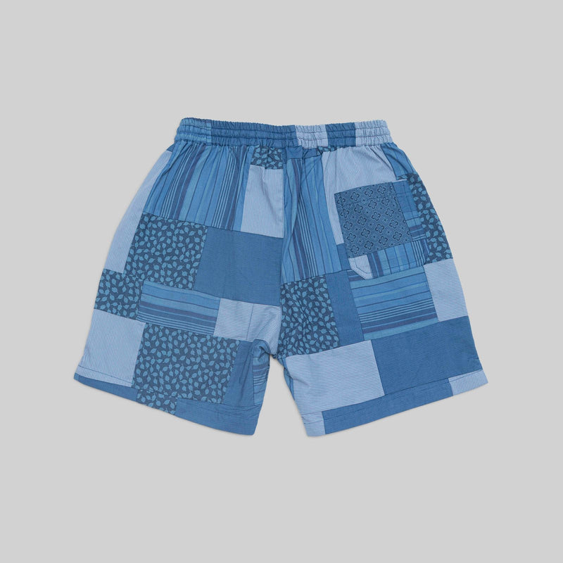 Patchwork Indigo Shorts - RES IPSA