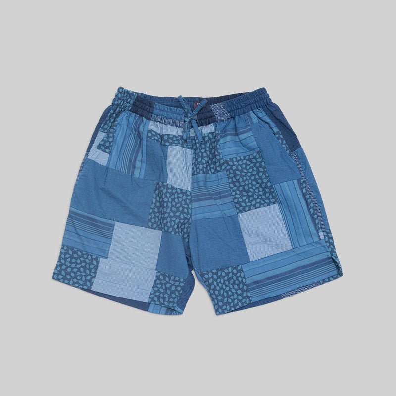 Patchwork Indigo Shorts - RES IPSA