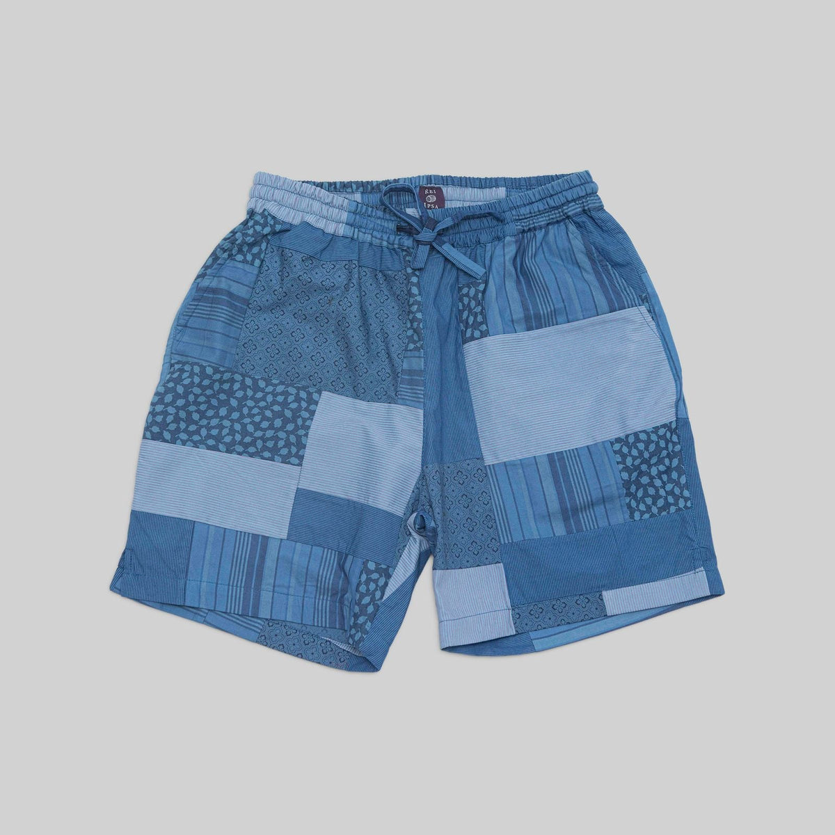 Patchwork Indigo Shorts - RES IPSA