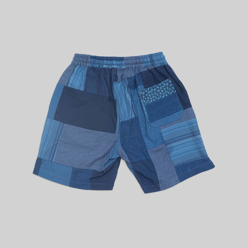 Patchwork Indigo Shorts - RES IPSA