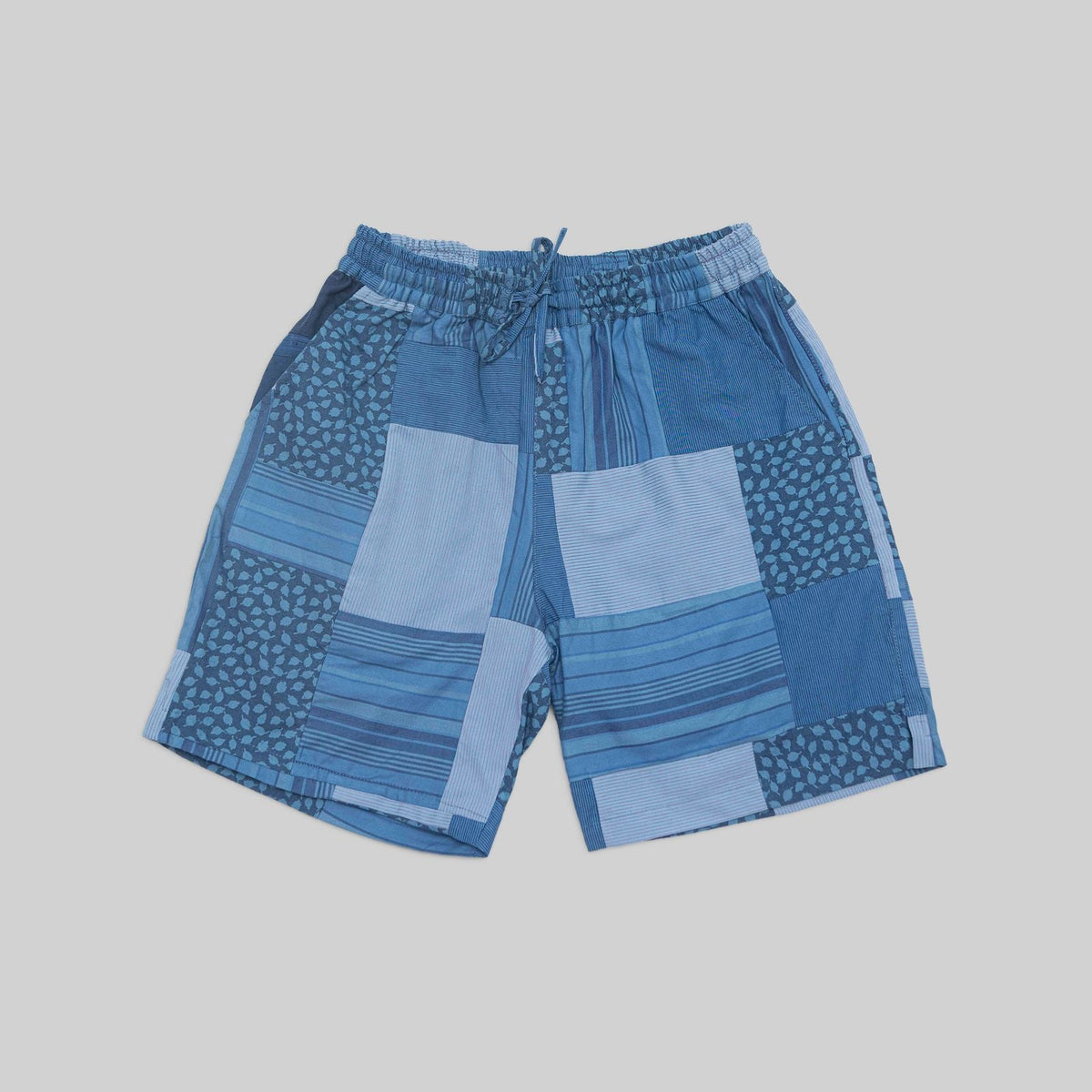 Patchwork Indigo Shorts - RES IPSA