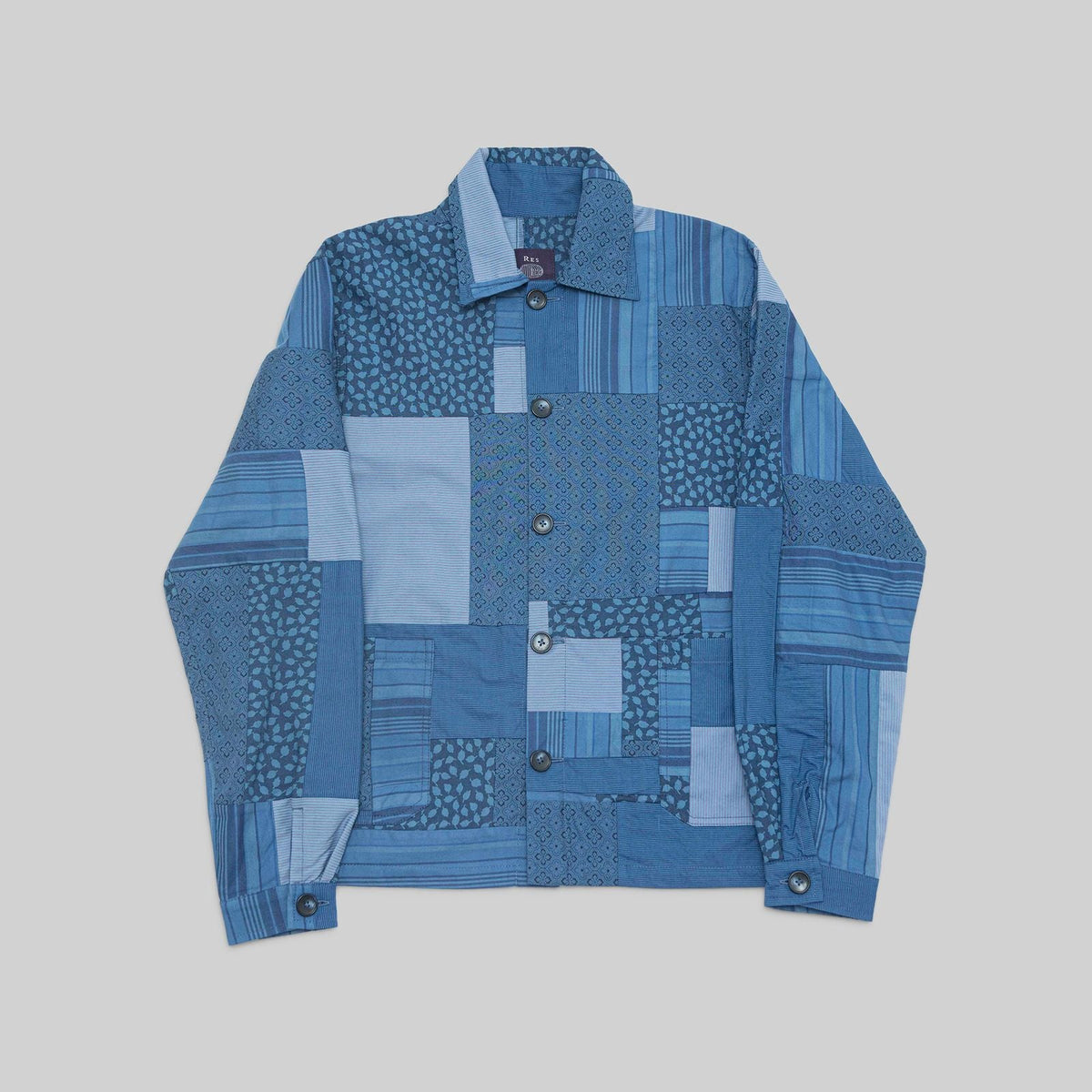 Patchwork Indigo Workshirt - RES IPSA