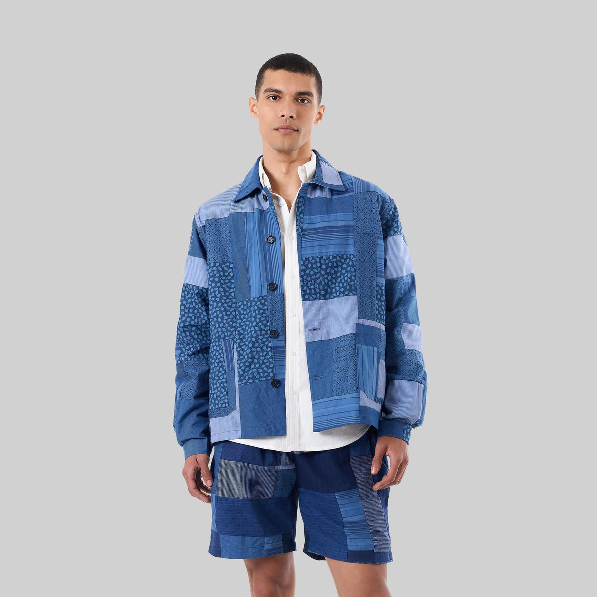 Patchwork Indigo Workshirt - RES IPSA