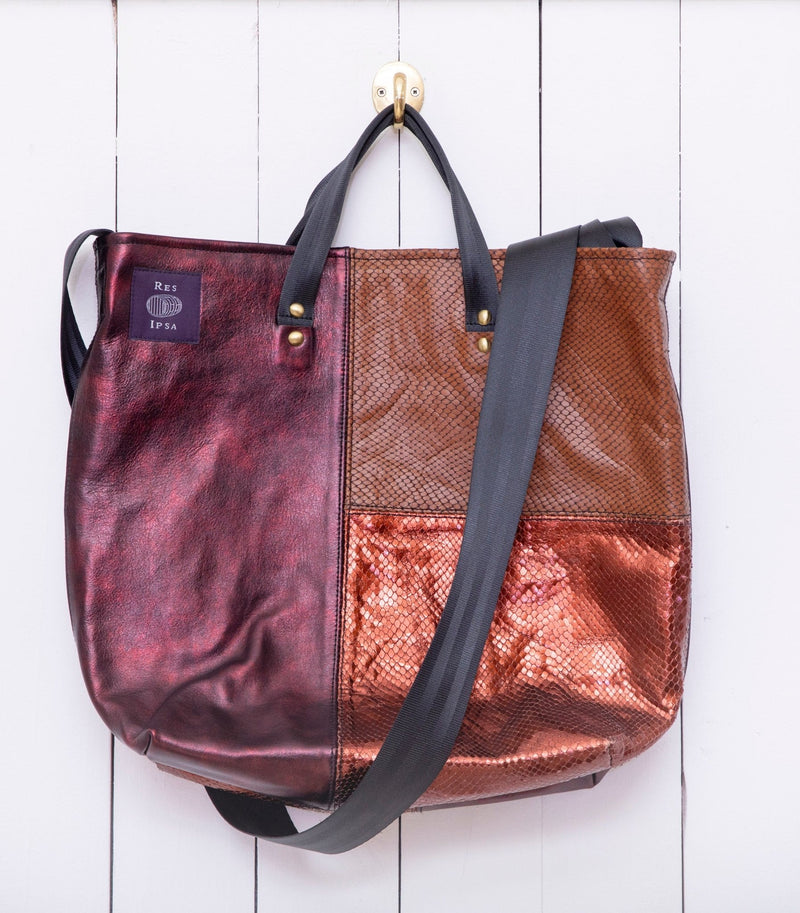 Patchwork Leather Tote Bag - RES IPSA