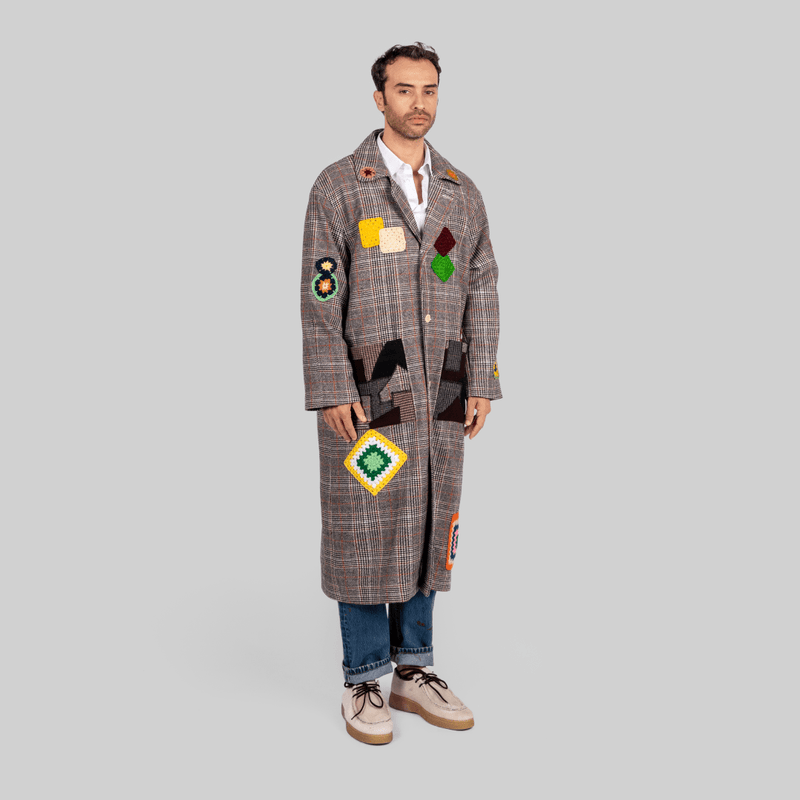 Patchwork Long Coat - RES IPSA