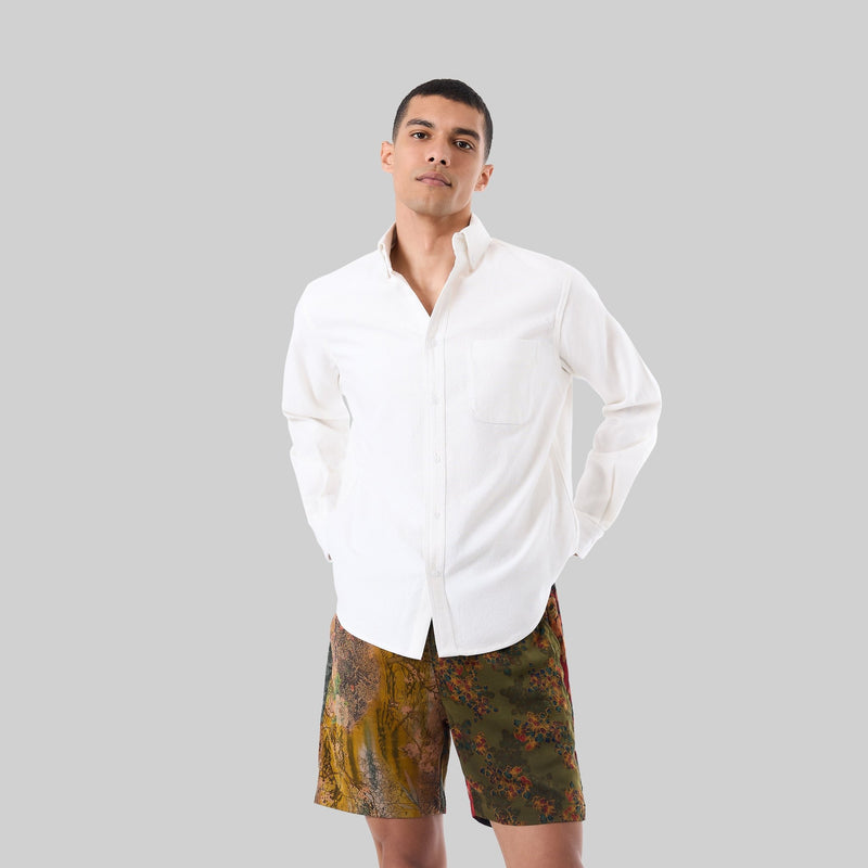 Patchwork Silk Camp Shorts - RES IPSA