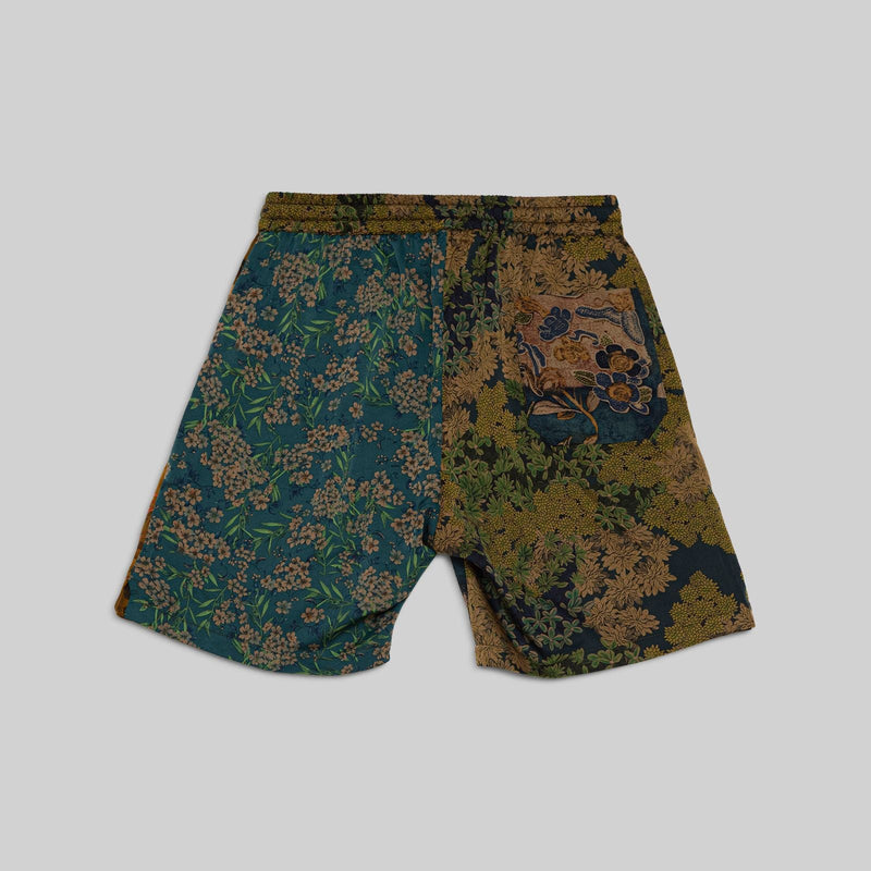 Patchwork Silk Camp Shorts - RES IPSA