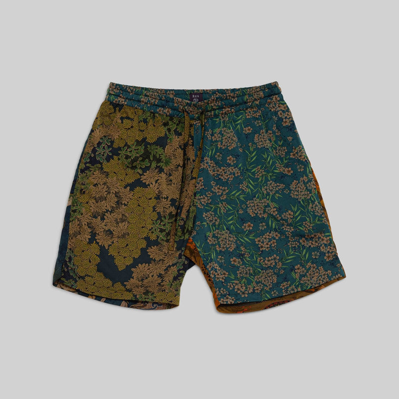 Patchwork Silk Camp Shorts - RES IPSA