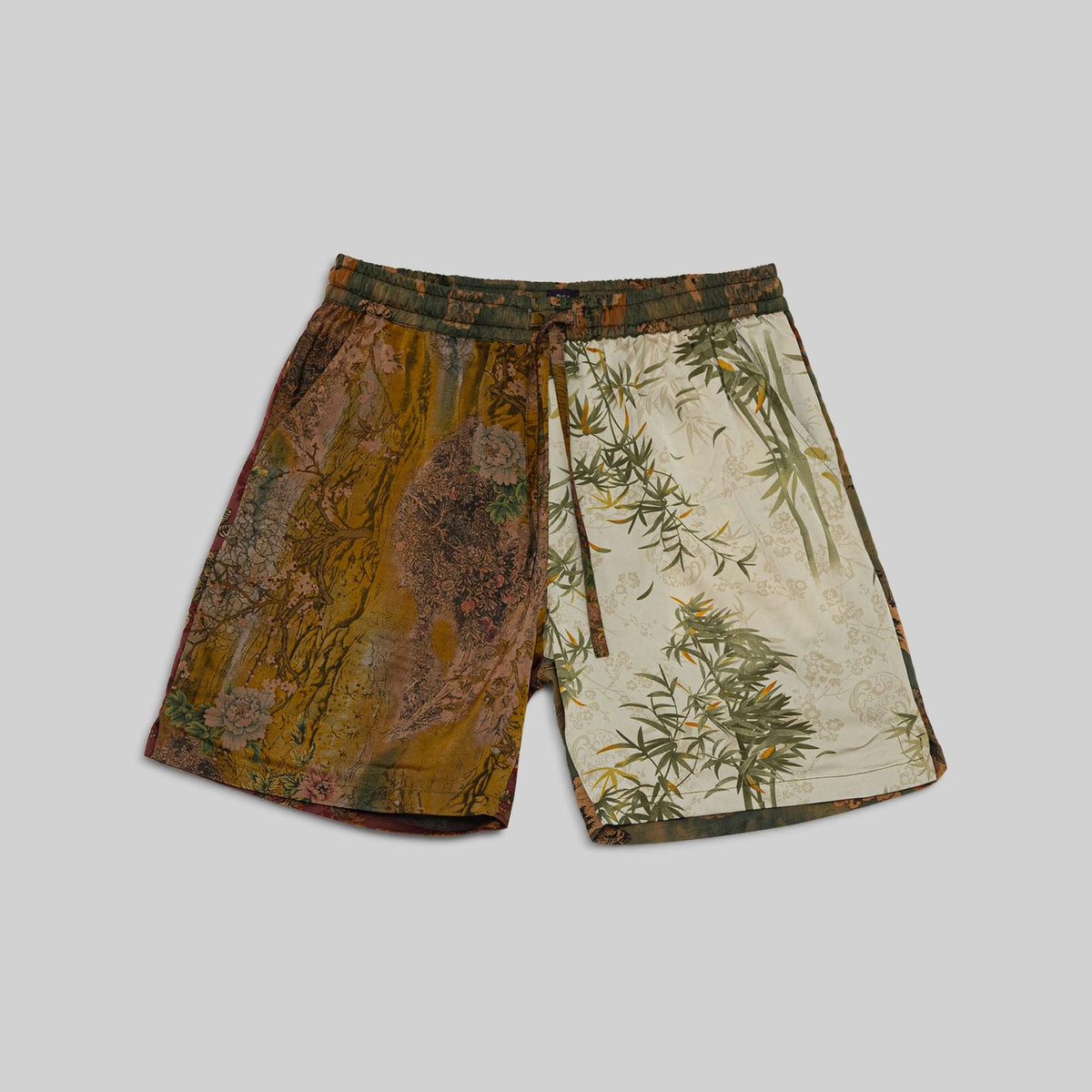 Patchwork Silk Camp Shorts - RES IPSA