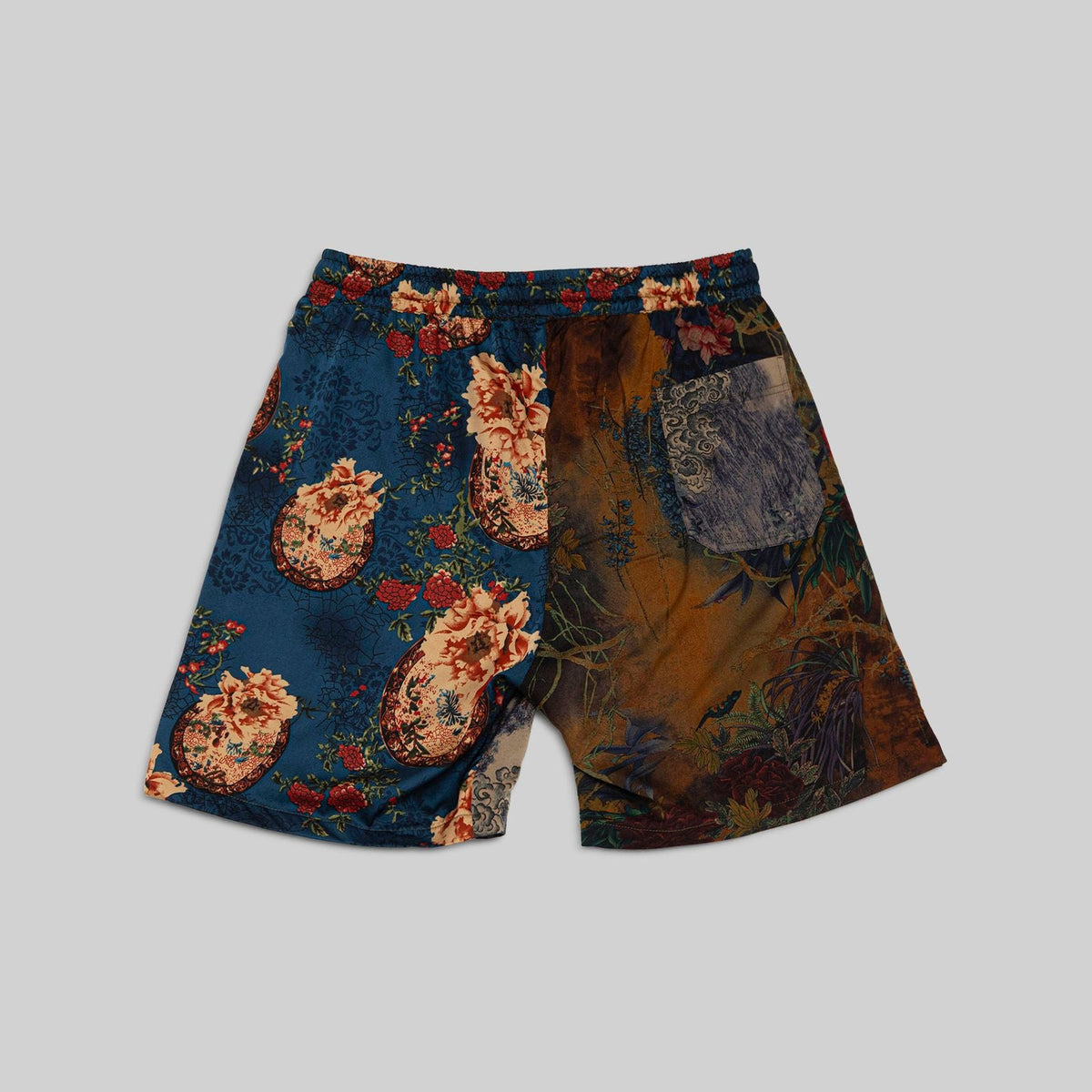 Patchwork Silk Camp Shorts - RES IPSA