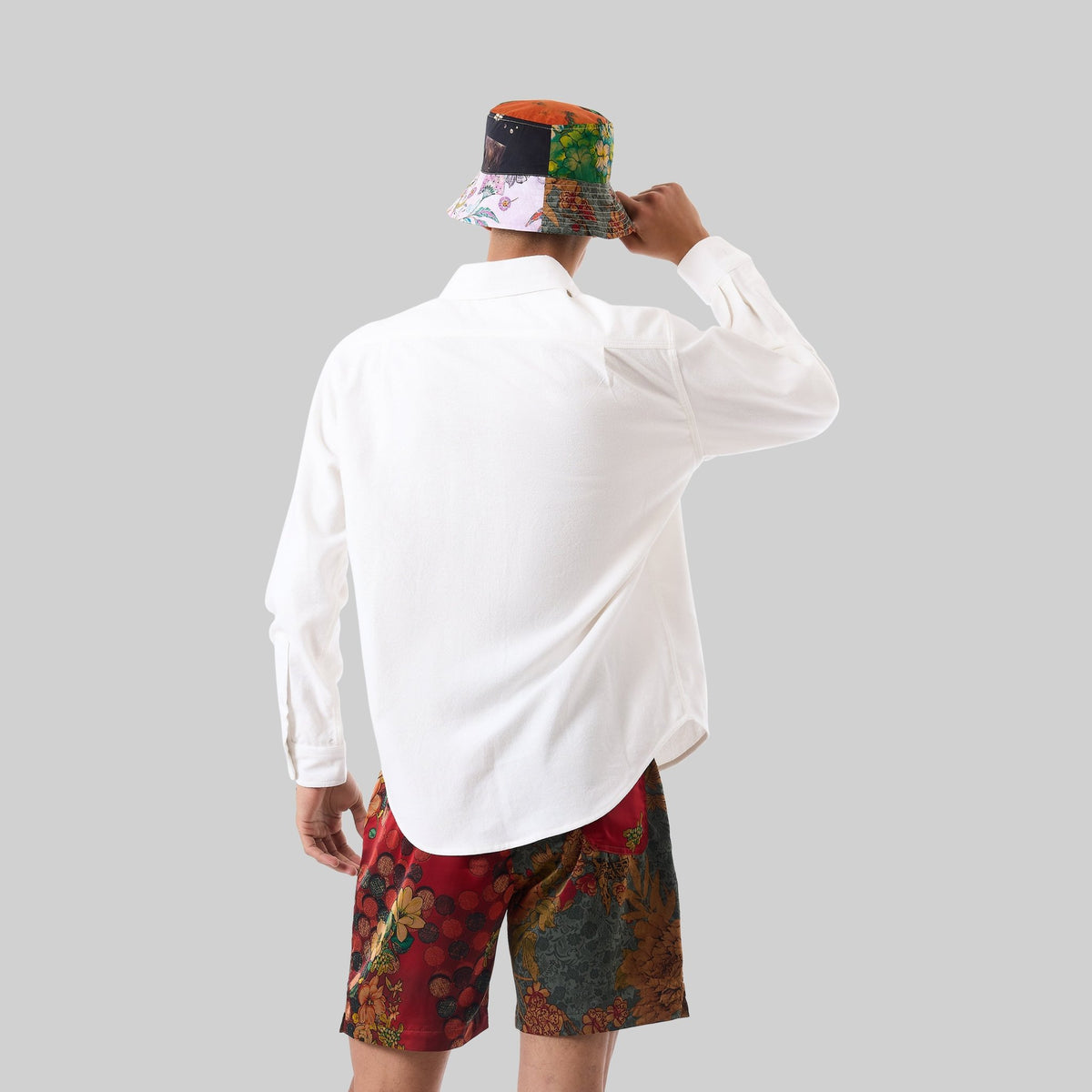 Patchwork Silk Camp Shorts - RES IPSA