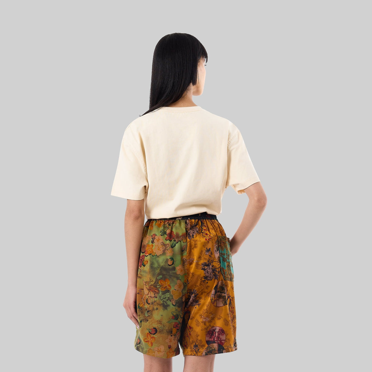 Patchwork Silk Camp Shorts - RES IPSA