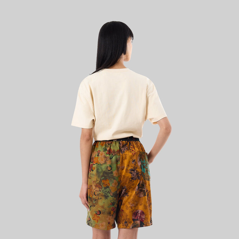 Patchwork Silk Camp Shorts - RES IPSA