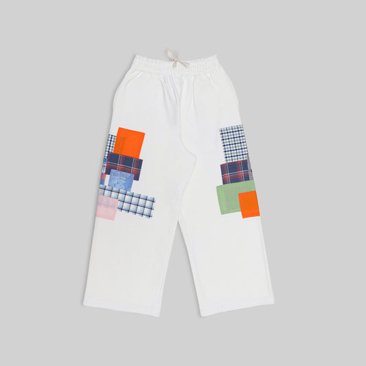 Patchwork Wide Leg Pants - RES IPSA