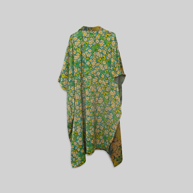 Silk Open Collar Kaftan - RES IPSA