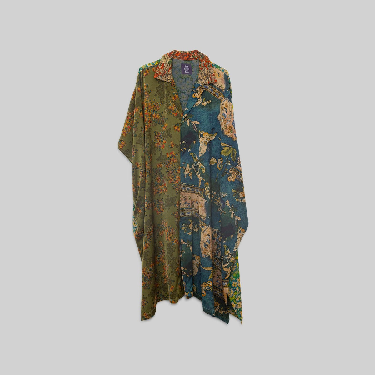 Silk Open Collar Kaftan - RES IPSA