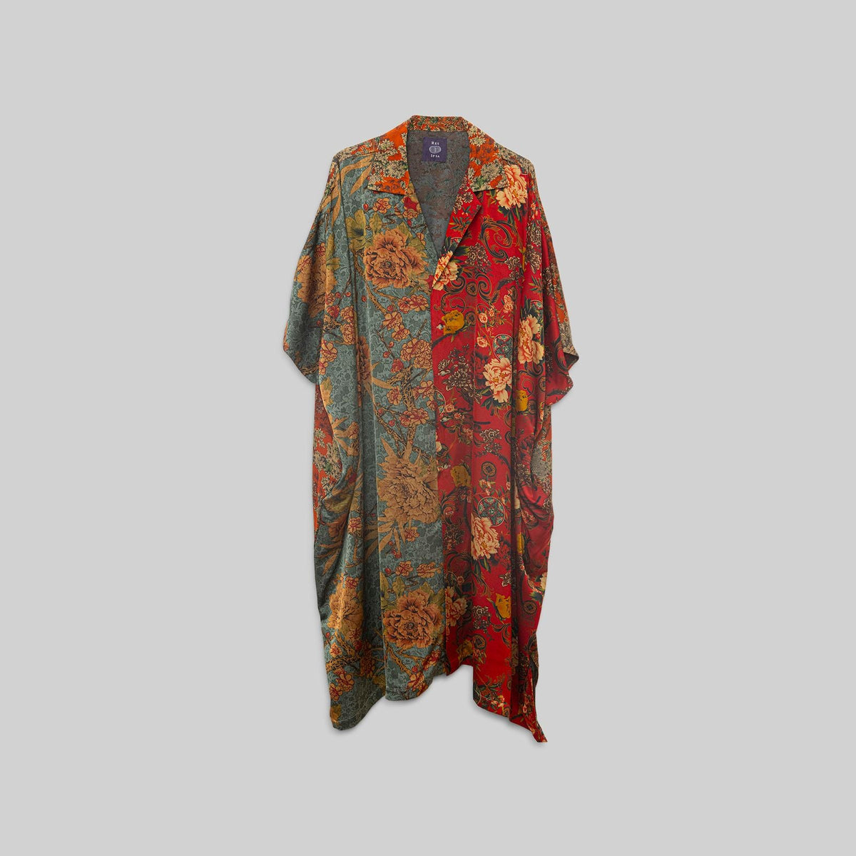 Silk Open Collar Kaftan - RES IPSA